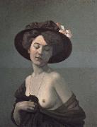 Felix Vallotton Woman in a Black Hat oil on canvas